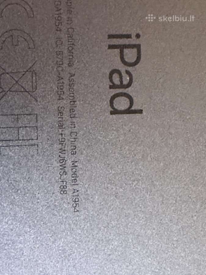 iPad (6th Generation) 32 GB, WiFi + Cellular (sim) - nuotraukos Nr. 3