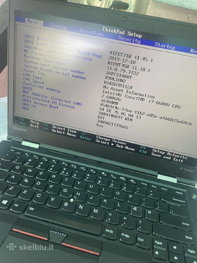 Lenovo carbon x1 - nuotraukos Nr. 3