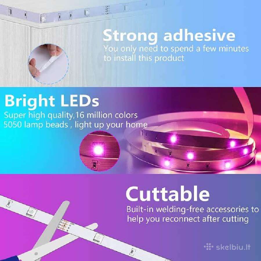 Rgb LED juosta - nuotraukos Nr. 8
