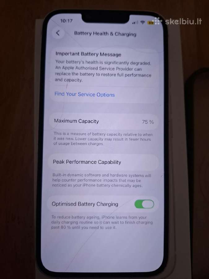 Parduodu iPhone 13white 128gb - nuotraukos Nr. 3