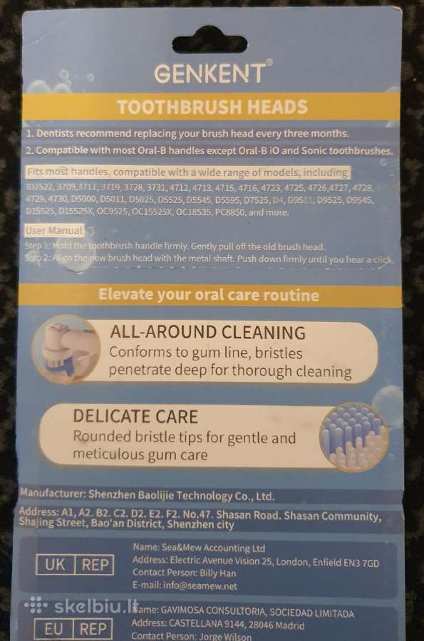Oral-b dantų šepetėlio galvutės 20vnt. - nuotraukos Nr. 2