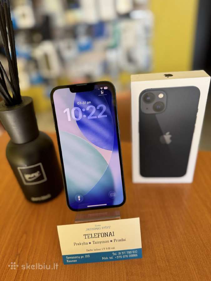 iPhone 13 Blue 128gb Su Garantija - nuotraukos Nr. 2
