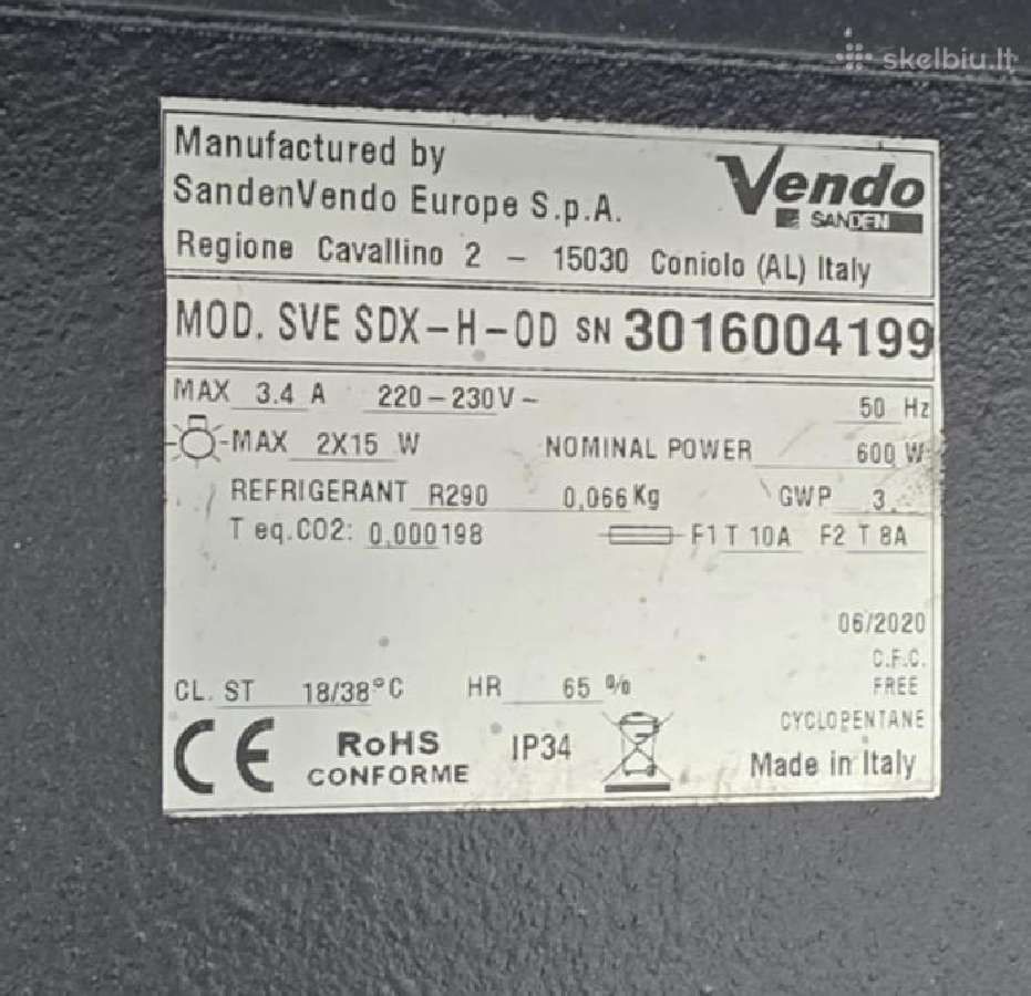 Profesionalūs lauko vending automatai Sandenvendo - nuotraukos Nr. 3