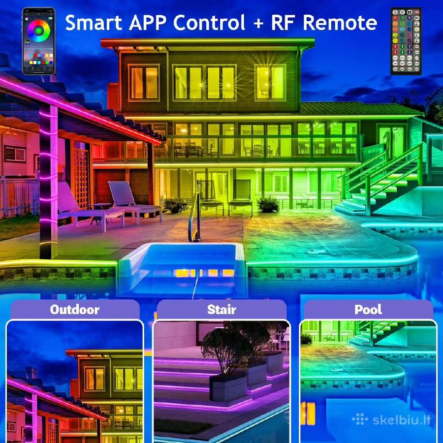 Rgb 18m lauko LED juosta Waterproof Ip68 - nuotraukos Nr. 2