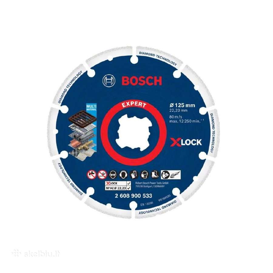 Bosch X lock deimantinis diskas - nuotraukos Nr. 2