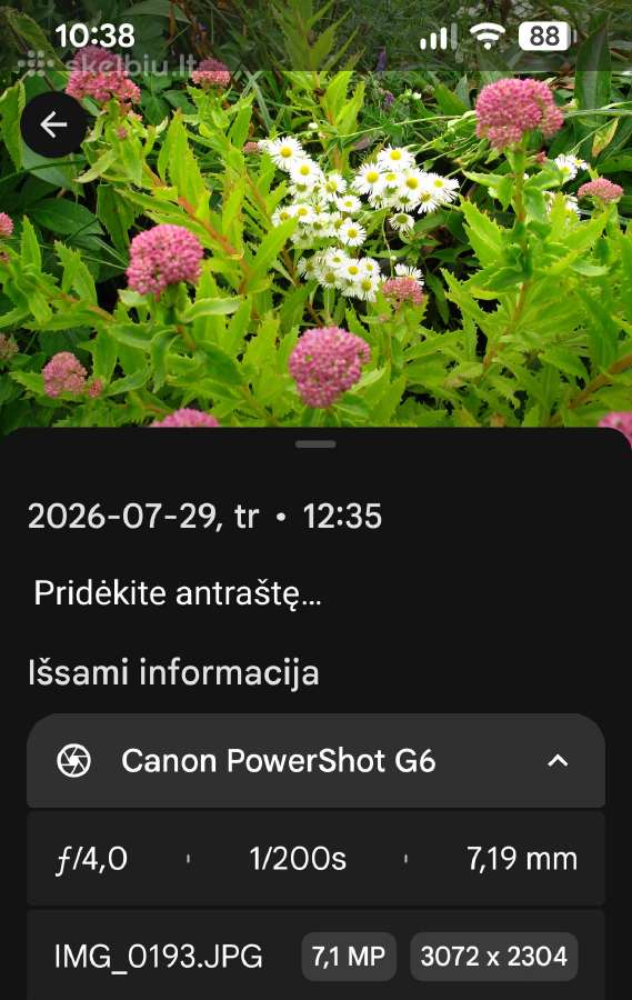 Canon Powershot G6 - nuotraukos Nr. 2