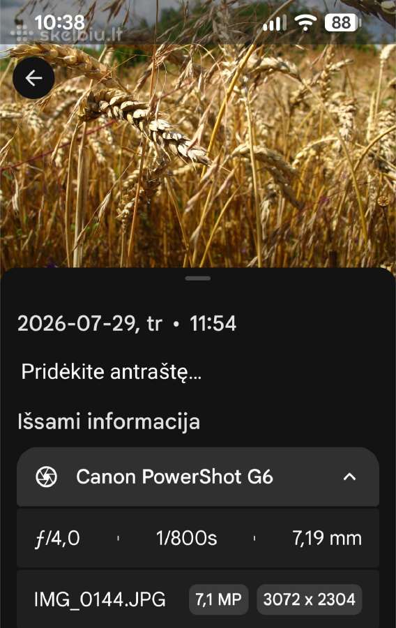Canon Powershot G6 - nuotraukos Nr. 7