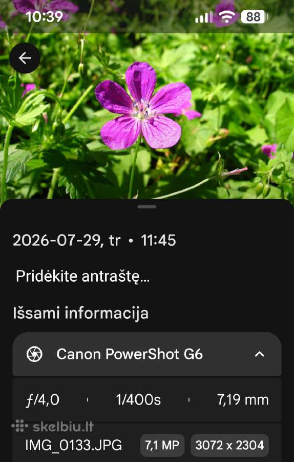 Canon Powershot G6 - nuotraukos Nr. 17