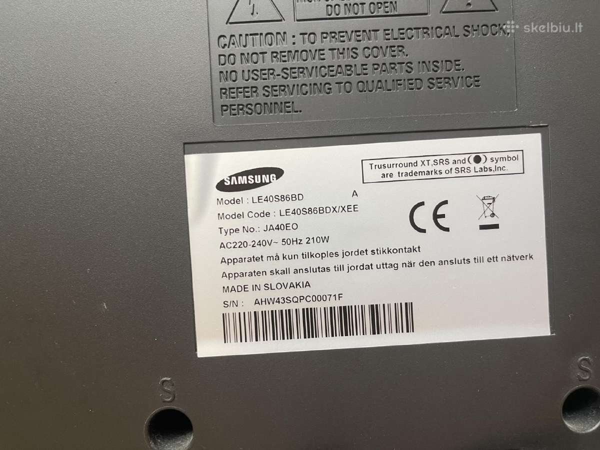 Samsung 40 LCD televizorius - nuotraukos Nr. 4