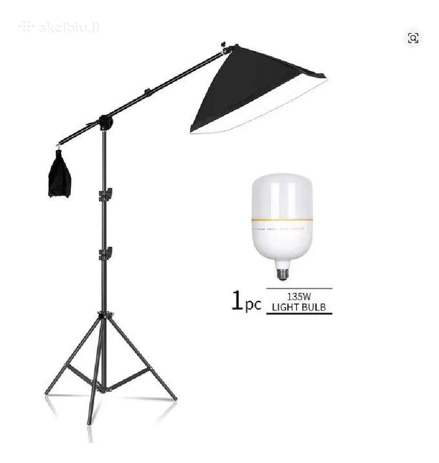 Trijų spalvų 135w galios fotostudijos šviestuvai - nuotraukos Nr. 4