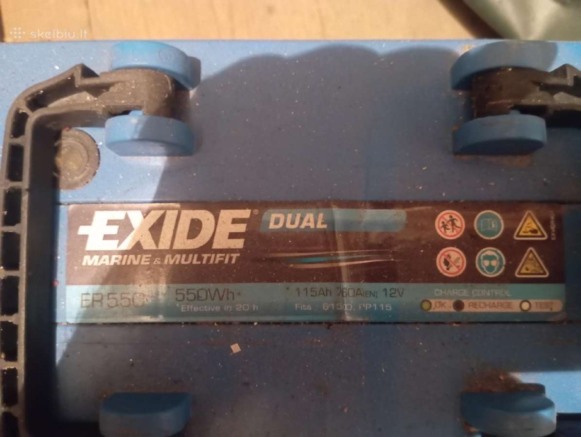 Akumuliatorius exide dual 550 - nuotraukos Nr. 2