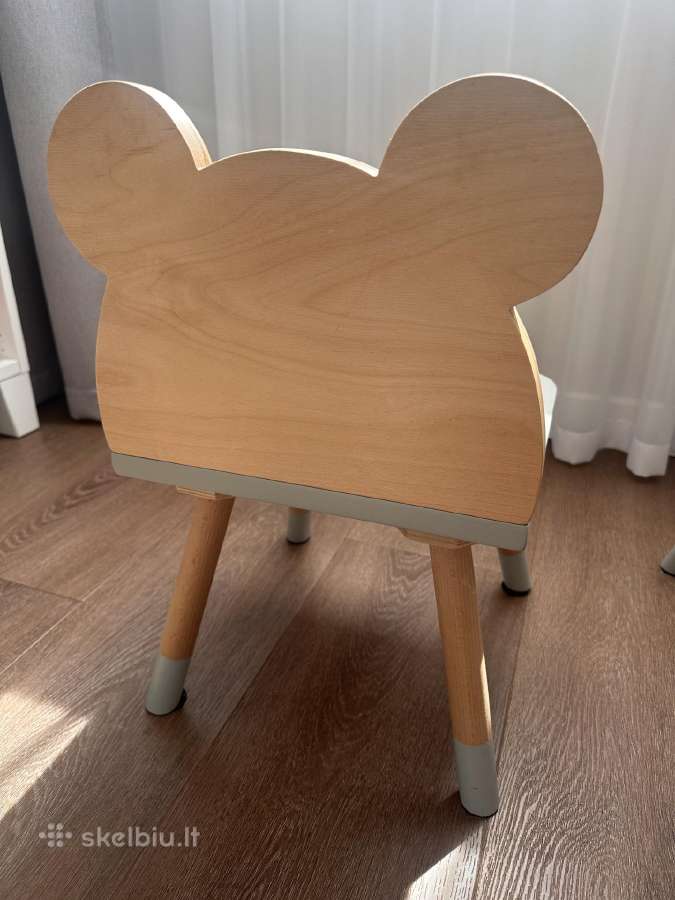 Parduodamas medinis staliukas su kėdutėmis - nuotraukos Nr. 7