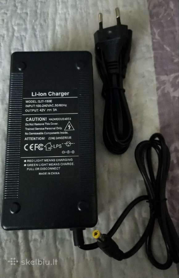 42v 3a Li-ion įkroviklis elektriniam paspirtukui - nuotraukos Nr. 2