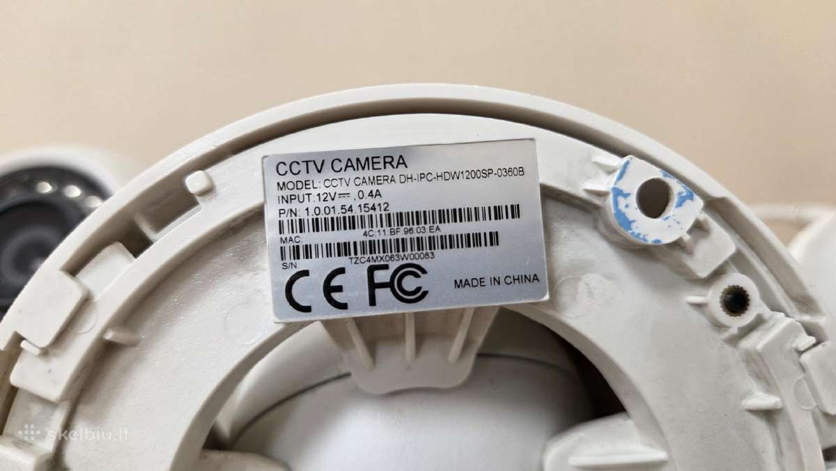 Dahua Dh-ipc-hdw1200sp-0360b Ip kamera 2 Mp / Poe - nuotraukos Nr. 5