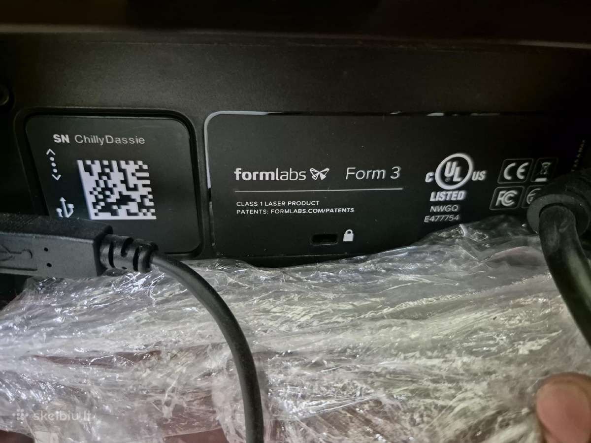 3D printeris Formlabs 3 + Form Wash+form Cure - nuotraukos Nr. 10