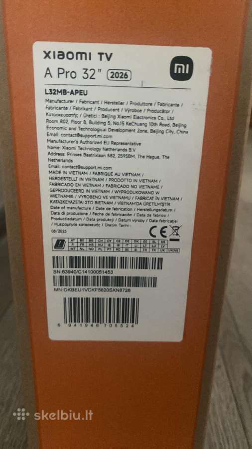 Naujas neišpakuotas 32" Xiaomi A Pro - nuotraukos Nr. 2