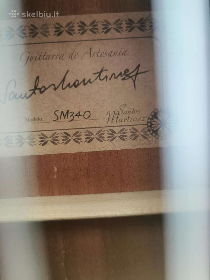 3/4 Santos Martinez gitara - nuotraukos Nr. 3