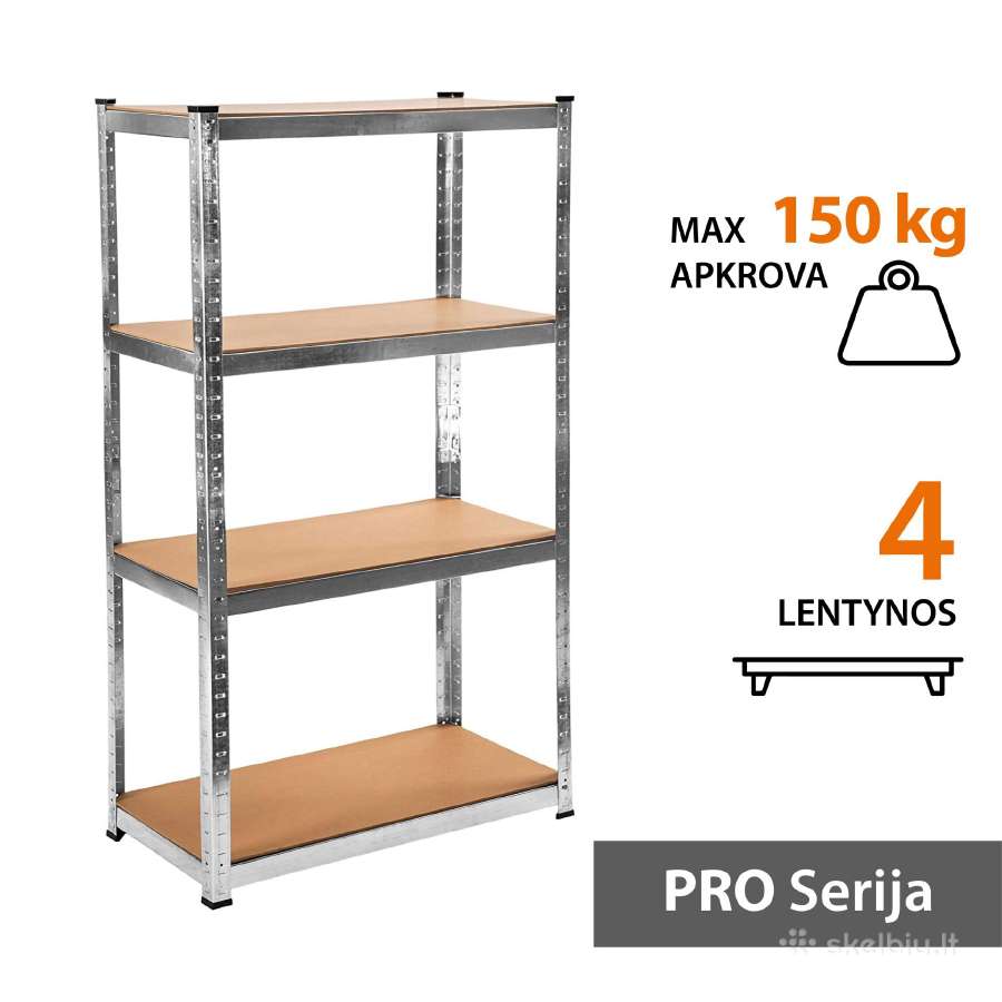 Sandėliavimo lentynos, stelažai - Geriausia kaina - nuotraukos Nr. 3