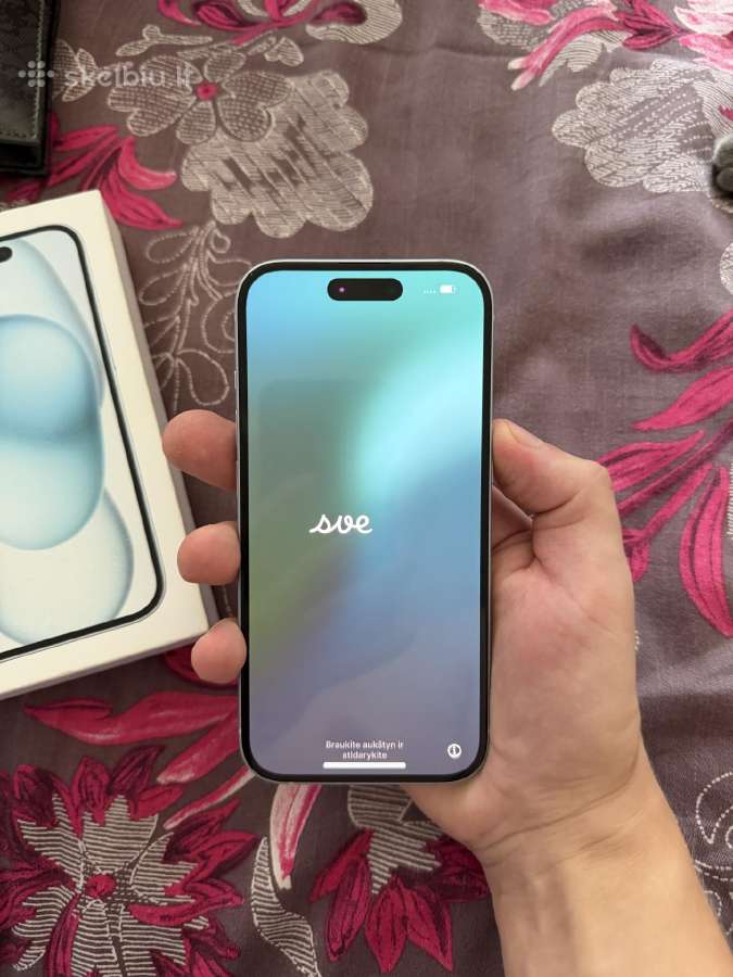 iPhone 15 Blue 128gb - nuotraukos Nr. 7