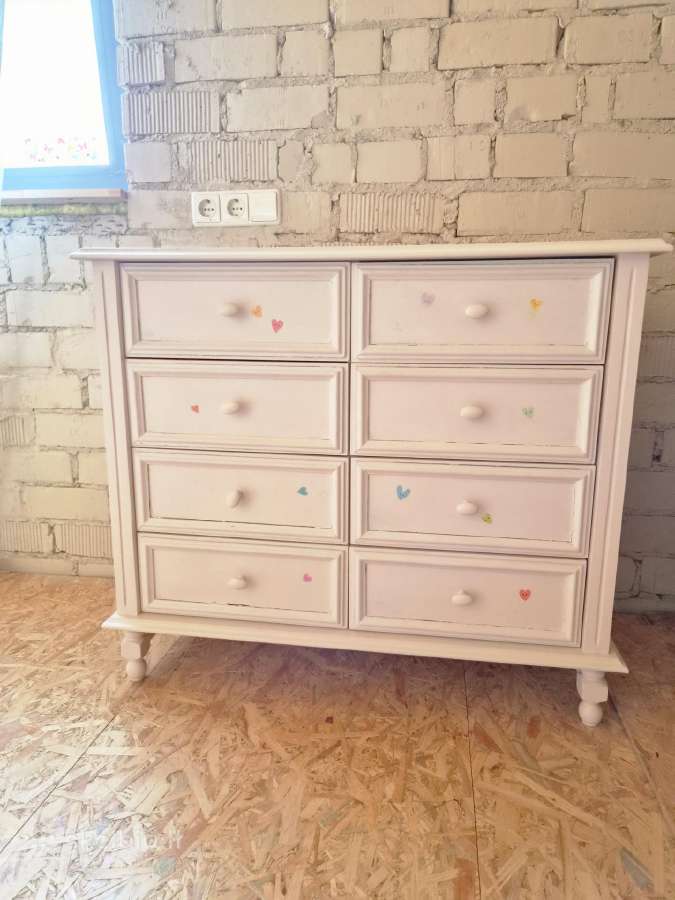 Lova+naujas čiužinys su spintelėmis ir komoda - nuotraukos Nr. 13