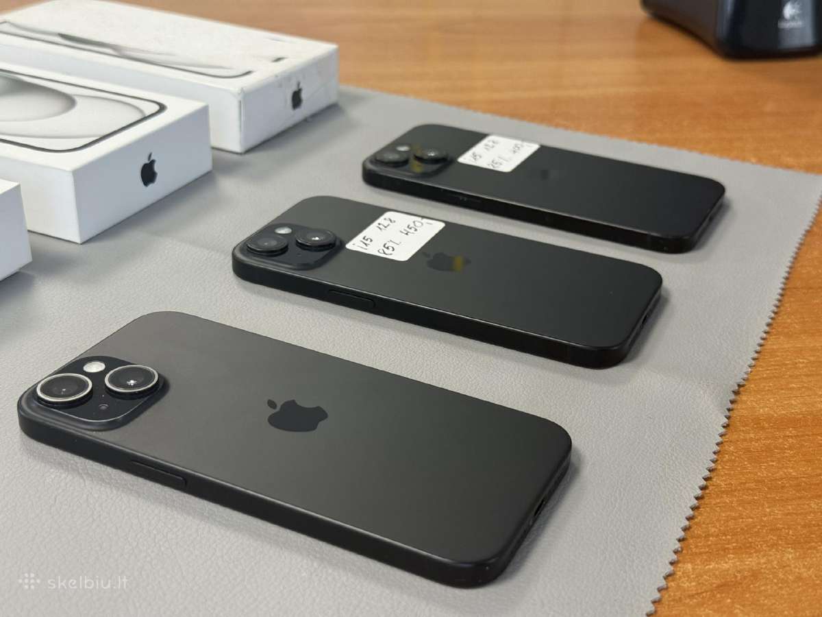 iPhone 15 už 400e ir 450eur su gerom baterijom - nuotraukos Nr. 3