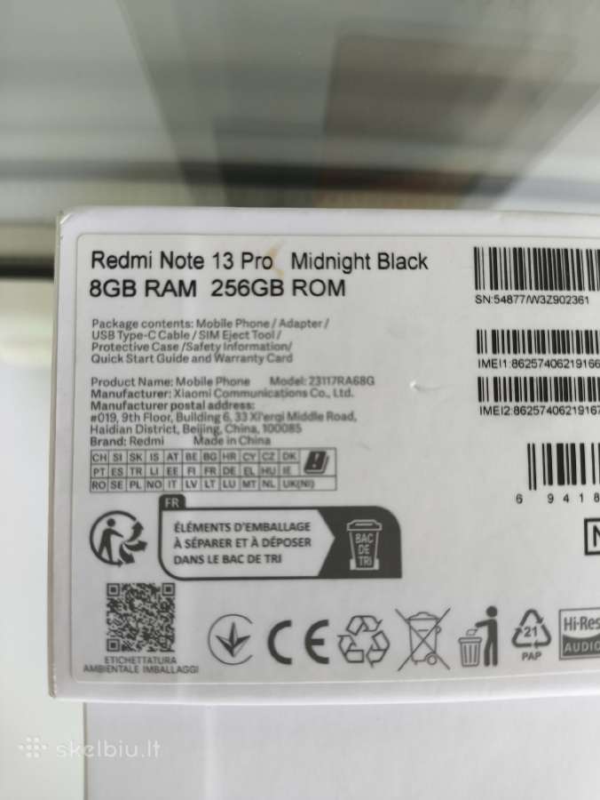 Redmi Note 13 pro 8gb/256gb - nuotraukos Nr. 4