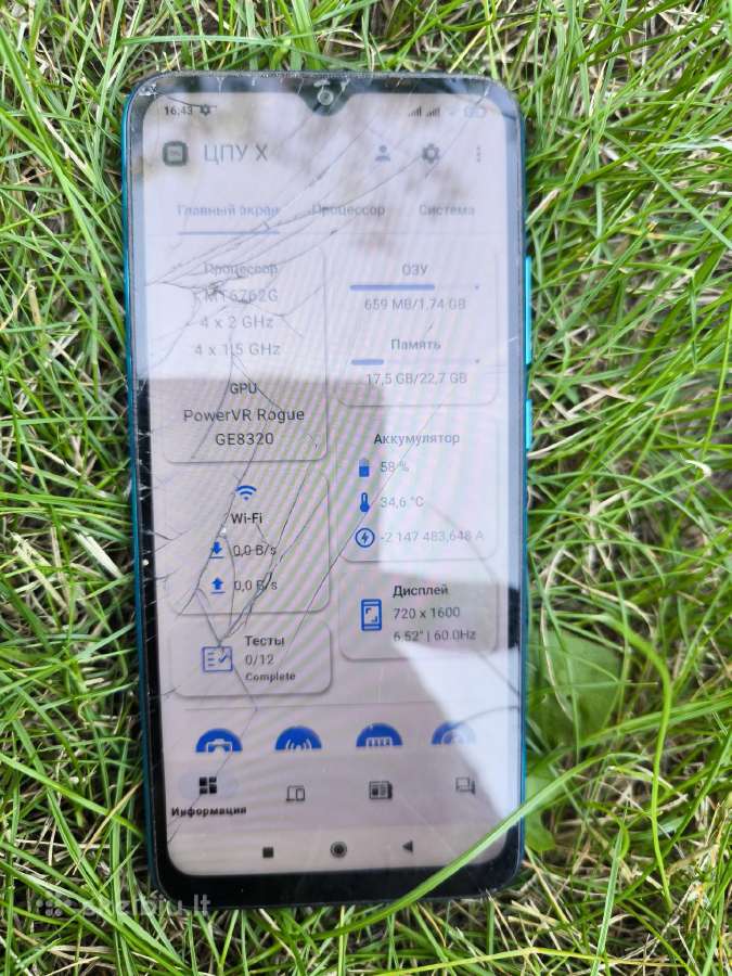 Redmi 9a veikia gerai, su įskilusiu stiklu - nuotraukos Nr. 2