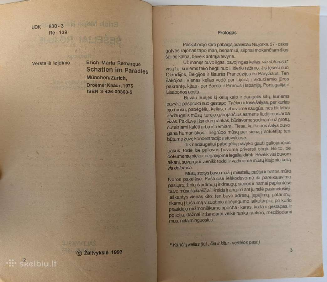 Šešėliai rojuje. E. M. Remarkas - nuotraukos Nr. 4
