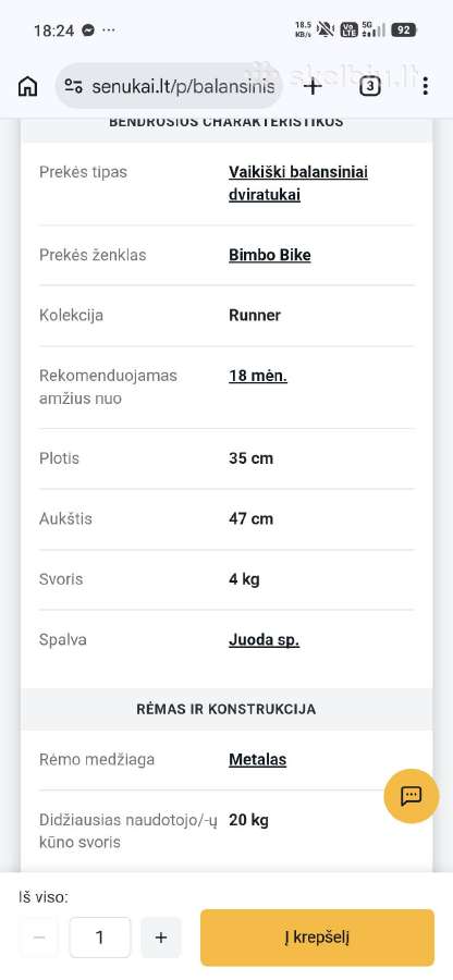 Balansinis dviratukas - nuotraukos Nr. 4