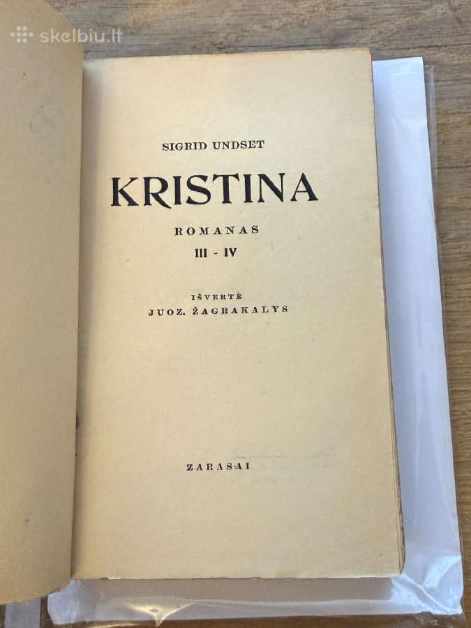 Romanas ,kristina III-iv 1934 m. - nuotraukos Nr. 2