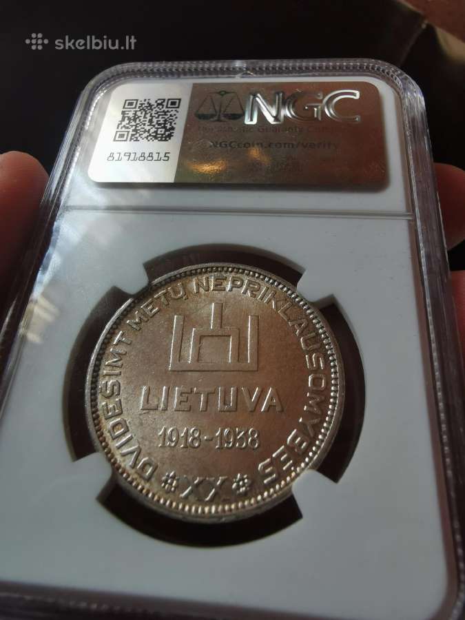1938m 10 litu, A. Smetona ms64 - nuotraukos Nr. 2