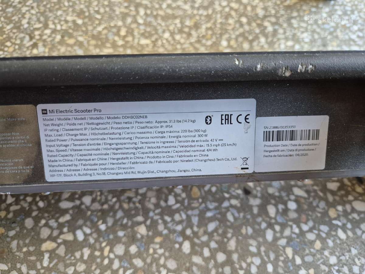 Xiaomi Mi Electric Scooter Pro - nuotraukos Nr. 3