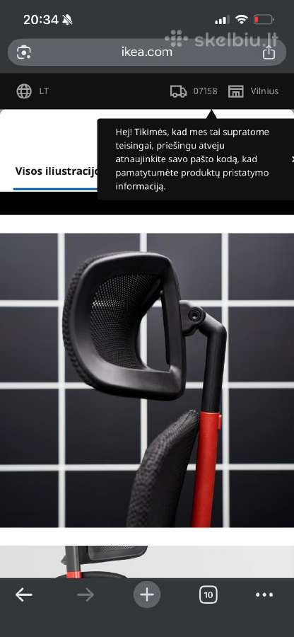 Ikea biuro ar žaidimų kėdė Matchspel - nuotraukos Nr. 4