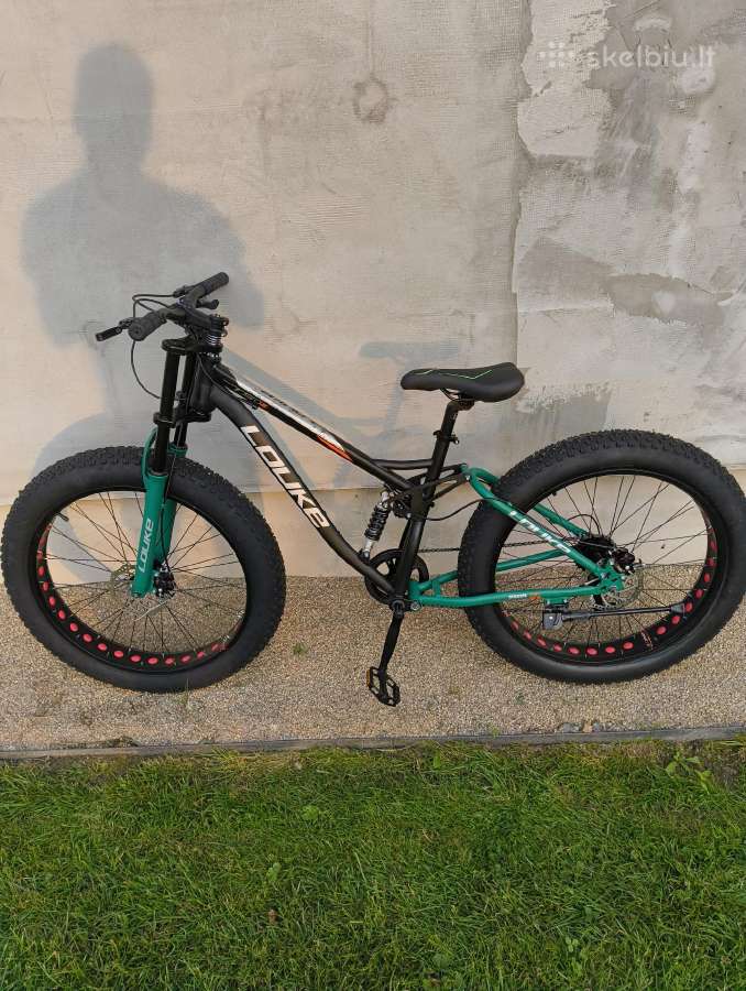 Kalnų dviratis Louke Fat Bike X-treme, 26" - nuotraukos Nr. 3