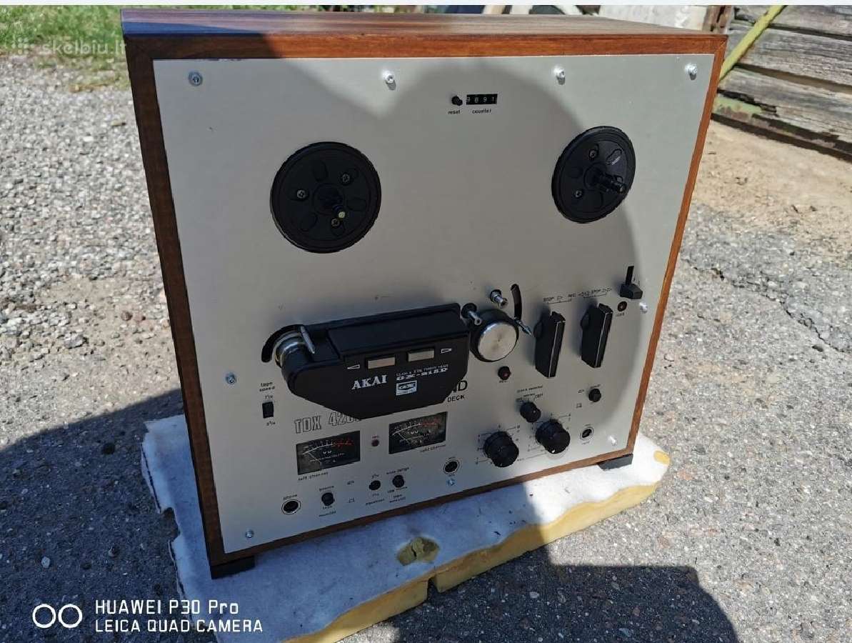 Akai GX 215d su juostomis ir stiprintuvu - nuotraukos Nr. 3