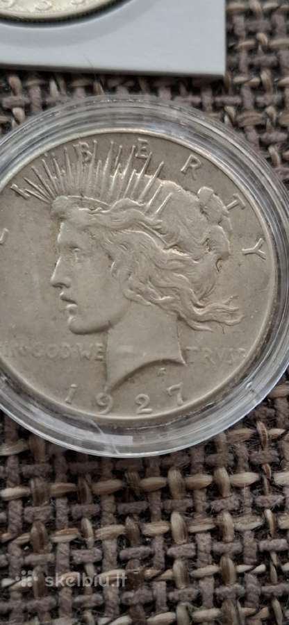 190g Sidabro Peace doleriai 8vnt, JAV - nuotraukos Nr. 2