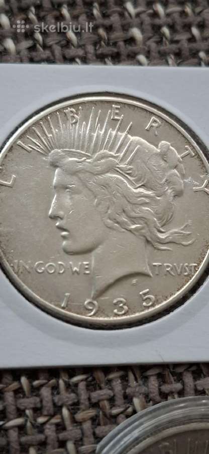 190g Sidabro Peace doleriai 8vnt, JAV - nuotraukos Nr. 4