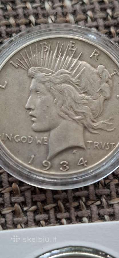 190g Sidabro Peace doleriai 8vnt, JAV - nuotraukos Nr. 5