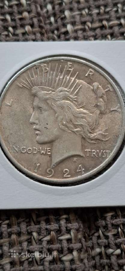 190g Sidabro Peace doleriai 8vnt, JAV - nuotraukos Nr. 7