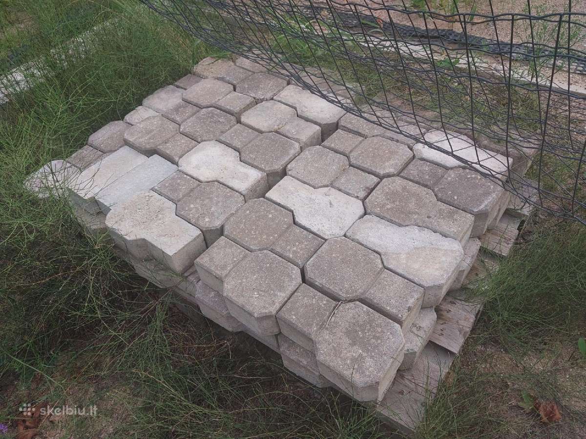 Naudotos 8 cm betoninės trinkelės – 45 m² - nuotraukos Nr. 2