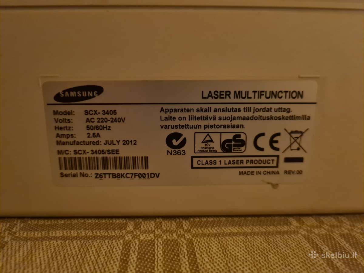 Samsung Scx-3405 - nuotraukos Nr. 14