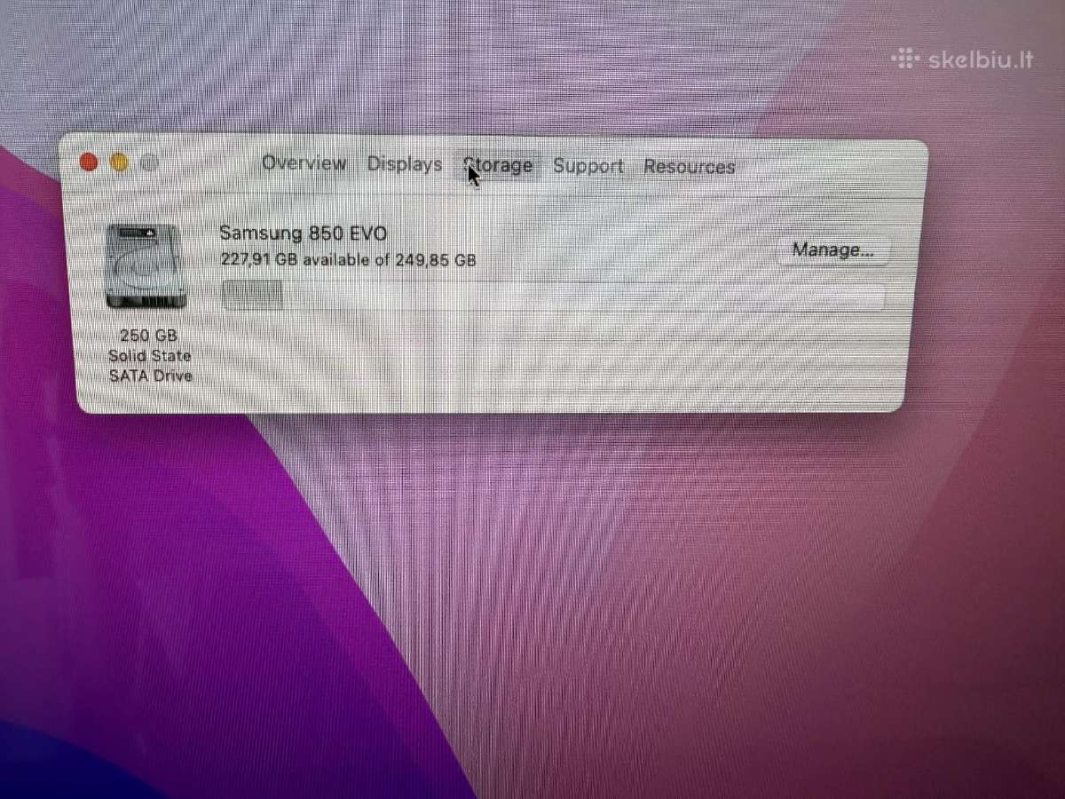 iMac 21.5" (Late 2015) 2.8 GHz i5 / 8gb / 250gb - nuotraukos Nr. 5