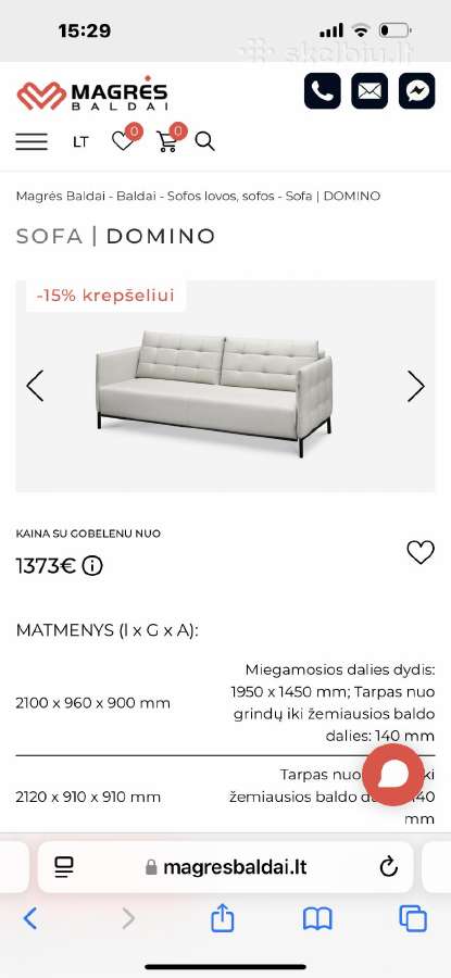 Sofa-lova - nuotraukos Nr. 2