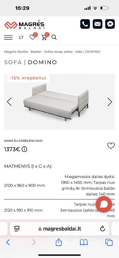 Sofa-lova - nuotraukos Nr. 3