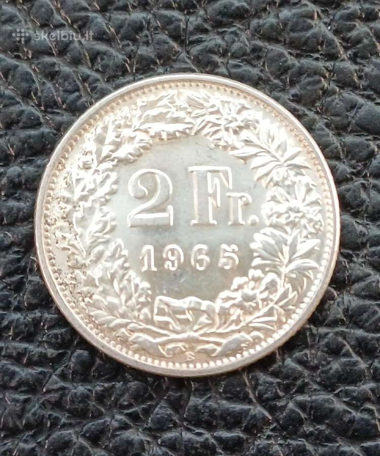 2 frankai sidabras Šveicarija nuo 1939 - nuotraukos Nr. 13