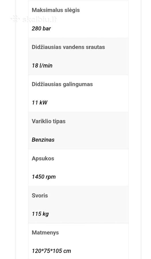 Aukšto slėgio vandens plovimo įrenginys - nuotraukos Nr. 4