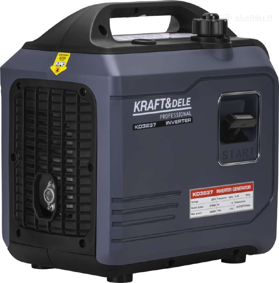 2,7/3,0 kw 230 V inverterinis benzino generatorius - nuotraukos Nr. 3