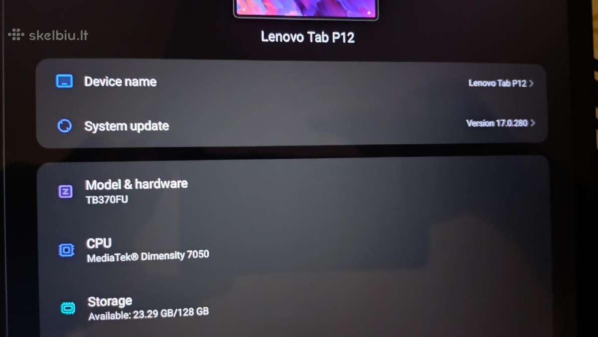Lenovo Tab P12 - nuotraukos Nr. 2
