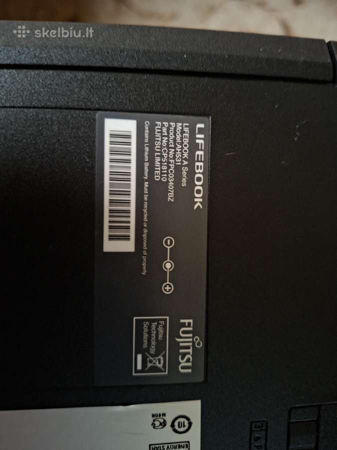 Fujitsu Ah531 i5 Ssd120gb ram8gb - nuotraukos Nr. 7