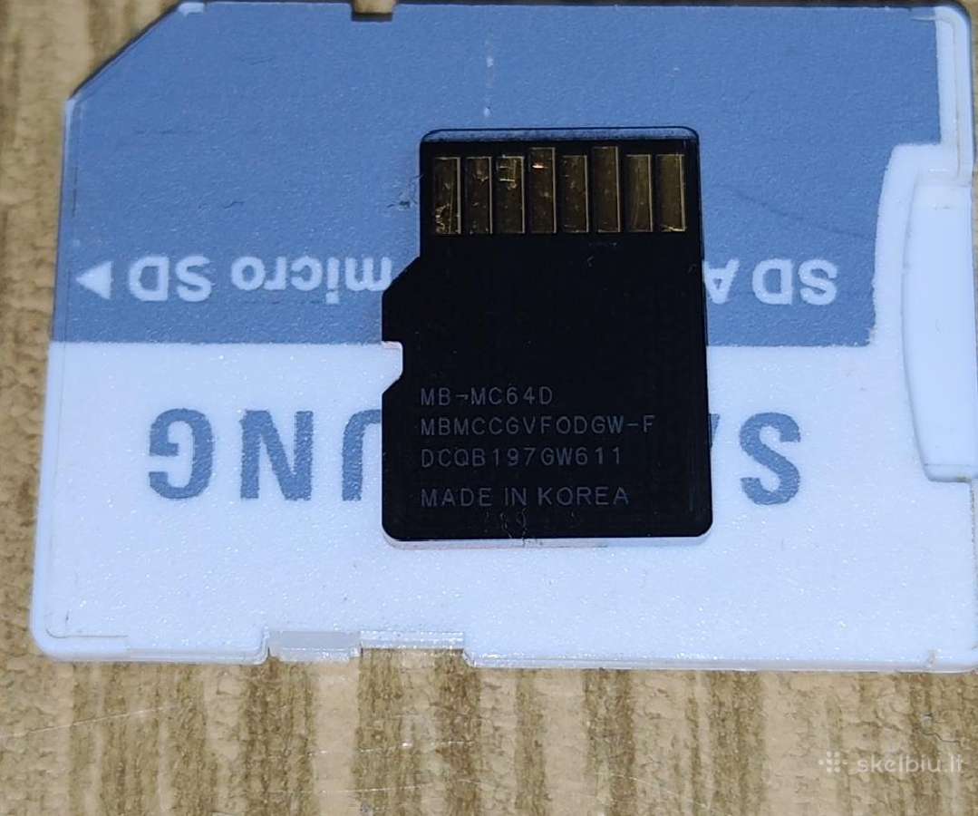 Micro Sd 64gb Korea,cid - nuotraukos Nr. 2